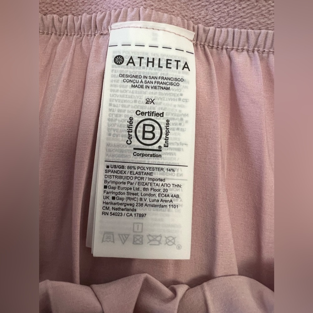 Athleta | Women's Plus Size 2X Swing Forward Pull Pleated Pull On Skirt NWT - Picture 3 of 8